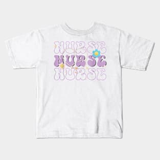 Funny groovy registered nurse nursing student school ER ICU T-Shirt Kids T-Shirt